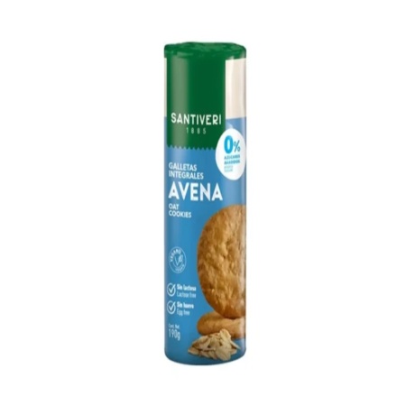 GALLETA AVENA SANTIVERI 190 GR. S/AZUCAR