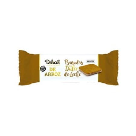 GALLETA DE ARROZ BAÑADA EN DULCE DE LECHE DELUXE 115 GR.