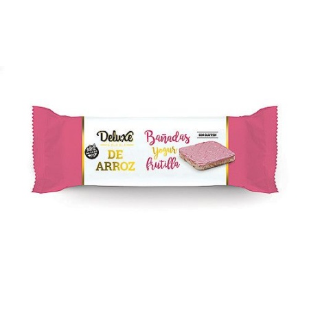 GALLETA DE ARROZ BAÑADA FRUTILLA DELUXE 115 GR.