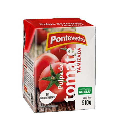 PULPA DE TOMATE TAMIZADA PONTEVEDRA 510 GR