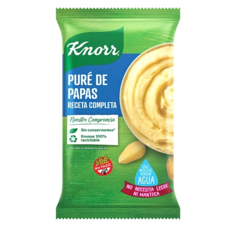 PURE DE PAPAS KNORR RECETA COMPLETA 125 GR