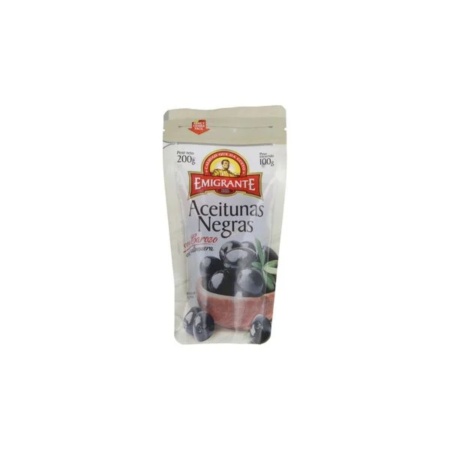 ACEITUNAS NEGRAS CON CAROZO EMIGRANTE 100 GR