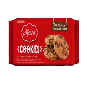GALLETA COOKIE CON CHISPAS CHOCOLATE MAZZEI 100 GR.