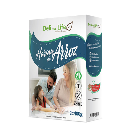 HARINA DE ARROZ DELI FOR LIFE 400 GR.