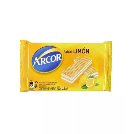 GALLETA WAFLE LIMON ARCOR 105 GR.
