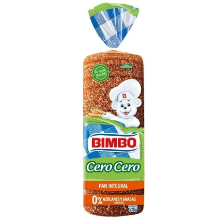 PAN INTEGRAL CERO CERO BIMBO 580 GR