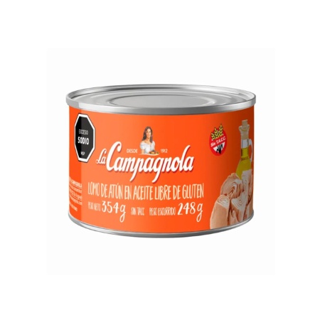 ATUN EN LOMOS AL ACEITE CAMPAGÑOLA 354 GR