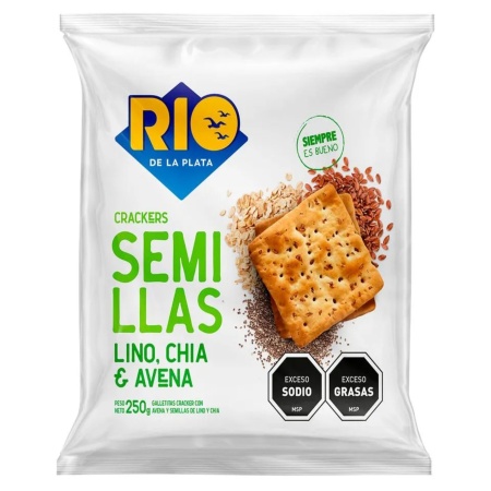 GALLETA SANDWICH CHIA/LINO RIO DE LA PLATA 250 GR.