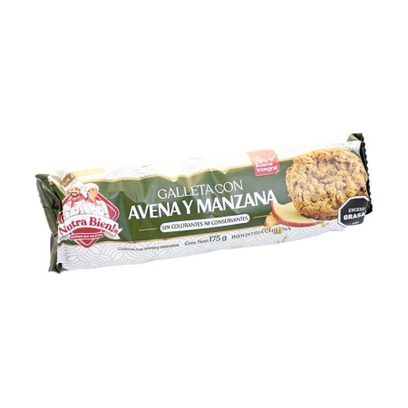 GALLETA AVENA MANZANA NUTRA BIEN 175 GR.