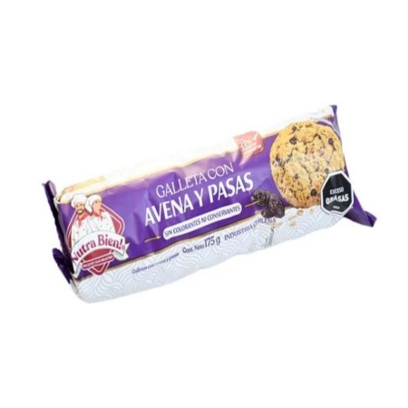 GALLETA AVENA PASAS NUTRA BIEN 175 GR.