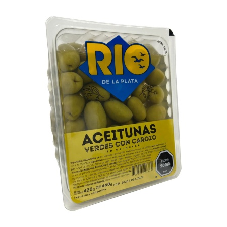 ACEITUNAS CON CAROZO RIO DE LA PLATA 660 GR