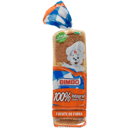 PAN 100 % INTEGRALBIMBO 600 GR