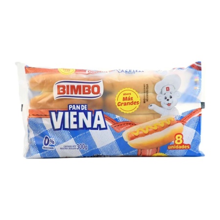 PAN DE VIENA BIMBO X 8 330 GR