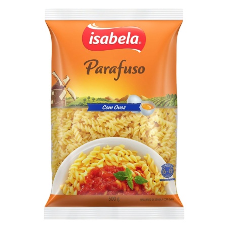 FIDEOS ISABELA AL HUEVO TIRABUZON 500 GR