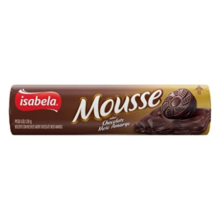 GALLETA RELLENA ISABELA MOUSSE CHOCOLATE AMARGO 130 GR