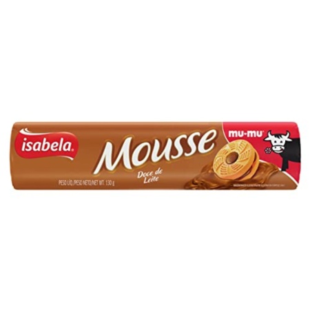 GALLETA RELLENA ISABELA MOUSSE DULCE DE LECHE 130 GR.