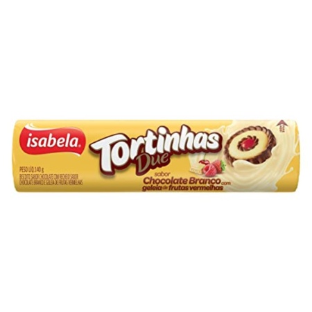 GALLETA ISABELA TORTITA DUE CHOCOLATE BLANCO Y JALEA 140 GR