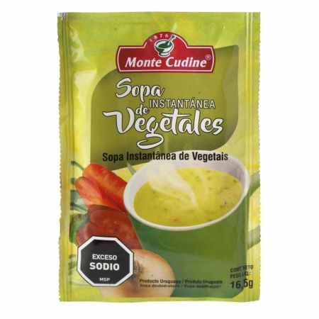 SOPA INSTANTÁNEA MONTE CUDINE VEGETALES 16.5 GR