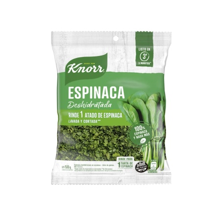 VERDURA DESHIDRATADA KNORR ESPINACA 50 GR