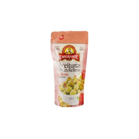 ACEITUNAS RELLENAS CON MORRON EMIGRANTE 100 GR