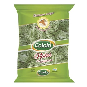 FIDEOS COLOLO CON ESPINACA NIDOS 500 GR