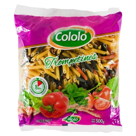FIDEOS COLOLO TROMPETINES CON VERDURA 500 GR