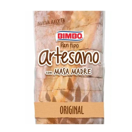 PAN BLANCO DE MASA MADRE BIMBO 500 GR