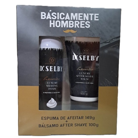 ESTUCHE DR. SELBY - ESPUMA DE AFEITAR + BALSAMO AFTER SHAVE