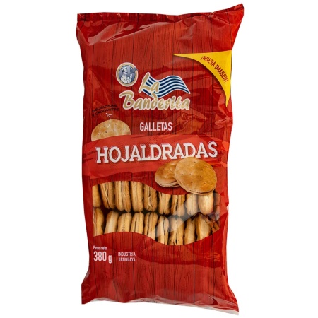 GALLETA HOJALDRE BANDERITA 380 GR