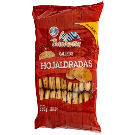 GALLETA HOJALDRE BANDERITA 380 GR