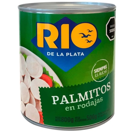 PALMITOS EN RODAJAS RIO DE LA PLATA 800 GR