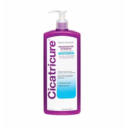 CREMA CORPORAL CICATRICURE HIDRATACION INTENSA REPARACION 400 ML