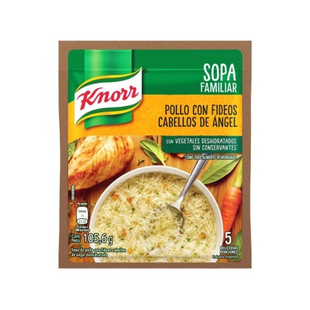 SOPA KNORR CASERA POLLO Y FIDEOS CABELLO ANGEL