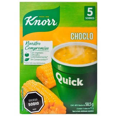 SOPA KNORR QUICK CHOCLO X 5