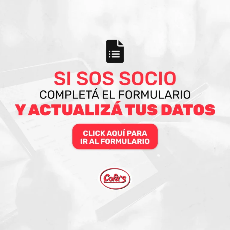 actualiza datos socio cofas