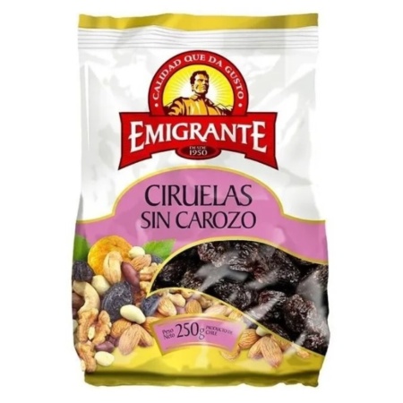 CIRUELAS SIN CAROZO EMIGRANTE 250 GR