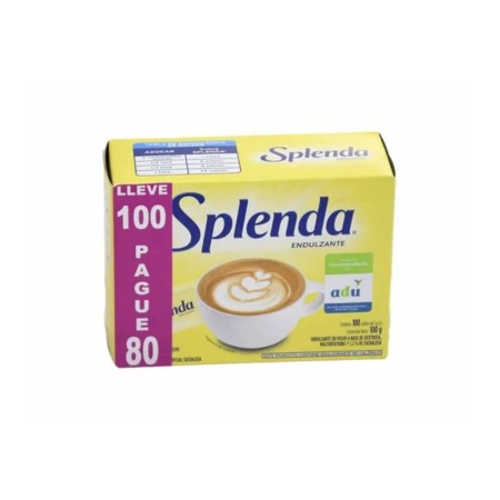 EDULCORANTE SPLENDA 100 SOBRES