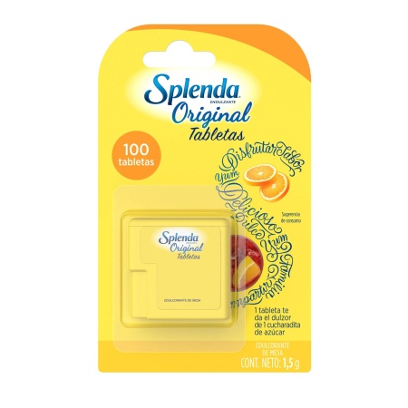 EDULCORANTE SPLENDA TABLETAS 100 GR