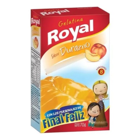 GELATINA ROYAL DOBLE DURAZNO CON VITAMINAS
