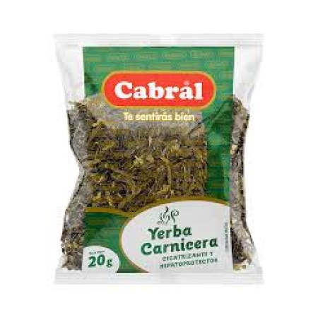 TE CABRAL YERBA CARNICERA BOLSA 20 GR.