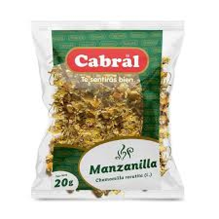 TE CABRAL MANZANILLA BOLSA 20 GR.
