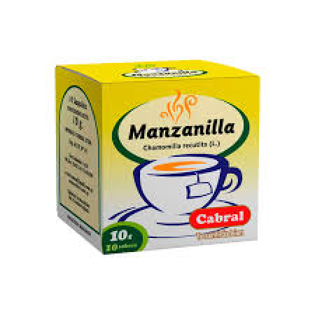 TE CABRAL MANZANILLA CAJA X 10 SOBRES