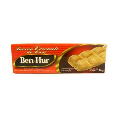 TURRON CROCANTE BEN-HUR CHOCOLATE 115 GR
