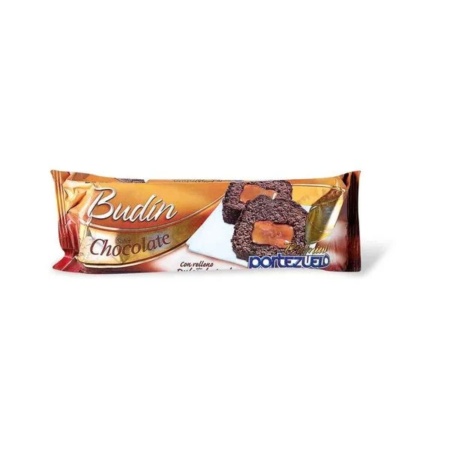 BUDIN CHOCOLATE CON DULCE DE LECHE PORTEZUELO 300 GR