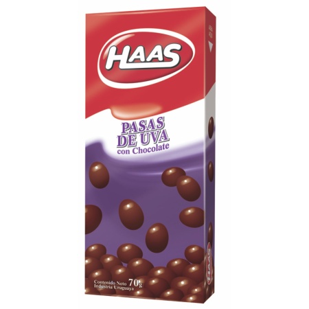 PASAS CON CHOCOLATE 70 GR