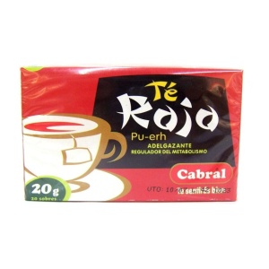 TE CABRAL ROJO X 20 SOBRES