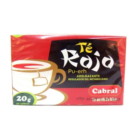 TE CABRAL ROJO X 20 SOBRES
