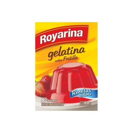 GELATINA ROYARINA FRUTILLA 8 PORCIONES