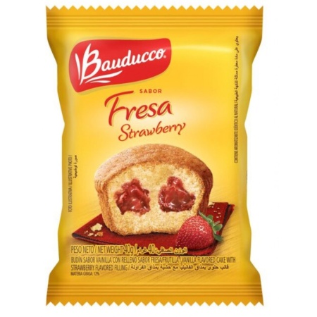 MINI BUDIN BAUDUCO VAINILLA/FRESA 40 GR