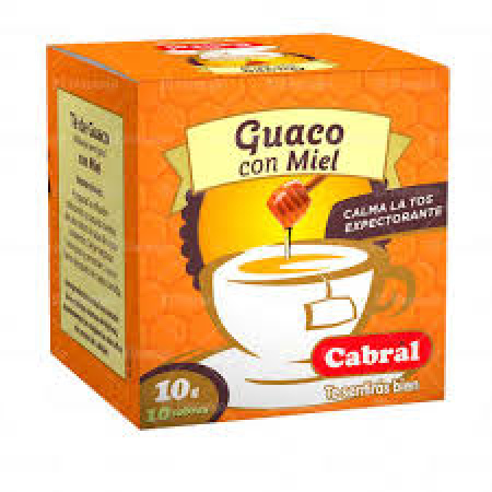 TE CABRAL GUACO CON MIEL CAJA X 10 SOBRES
